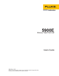 Thumbnail of document Manual - 5900E Mercury Triple Point Cell, Stainless Steel